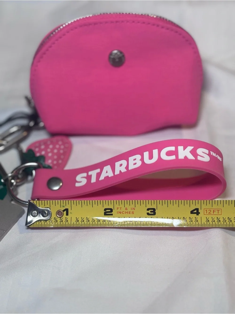 Starbucks Pouch Wristlet Keychain Pink Drink Series 2026 Limited Edition ~ NWT!